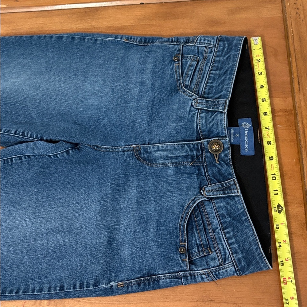 Democracy Absolution Blue Denim Jeans Size 8 - Picture 5 of 14